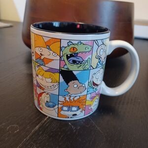 NWOT 2023 Nickelodeon Rugrats Rocko Hey Arnold Ren Stimpy 20 oz mug (082224B)